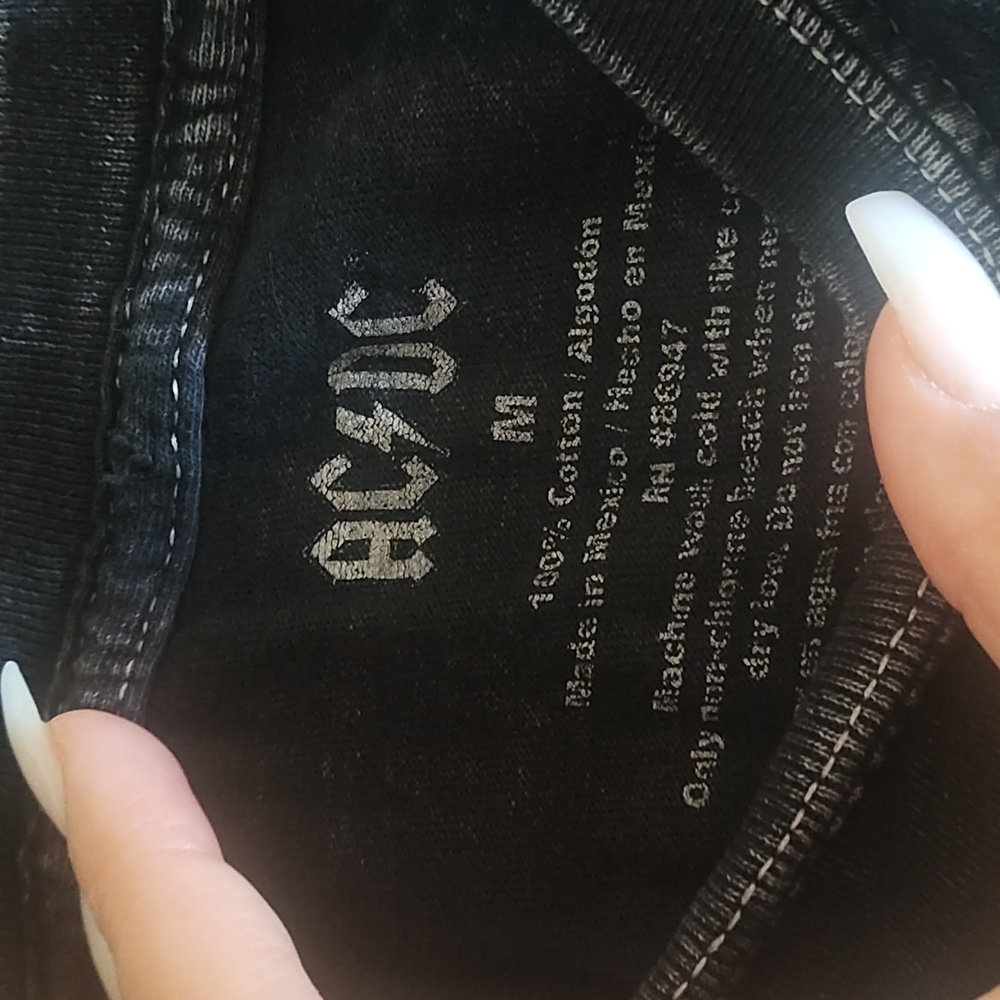 AC ⚡ DC Band Crop TOP - Picture 4 of 5